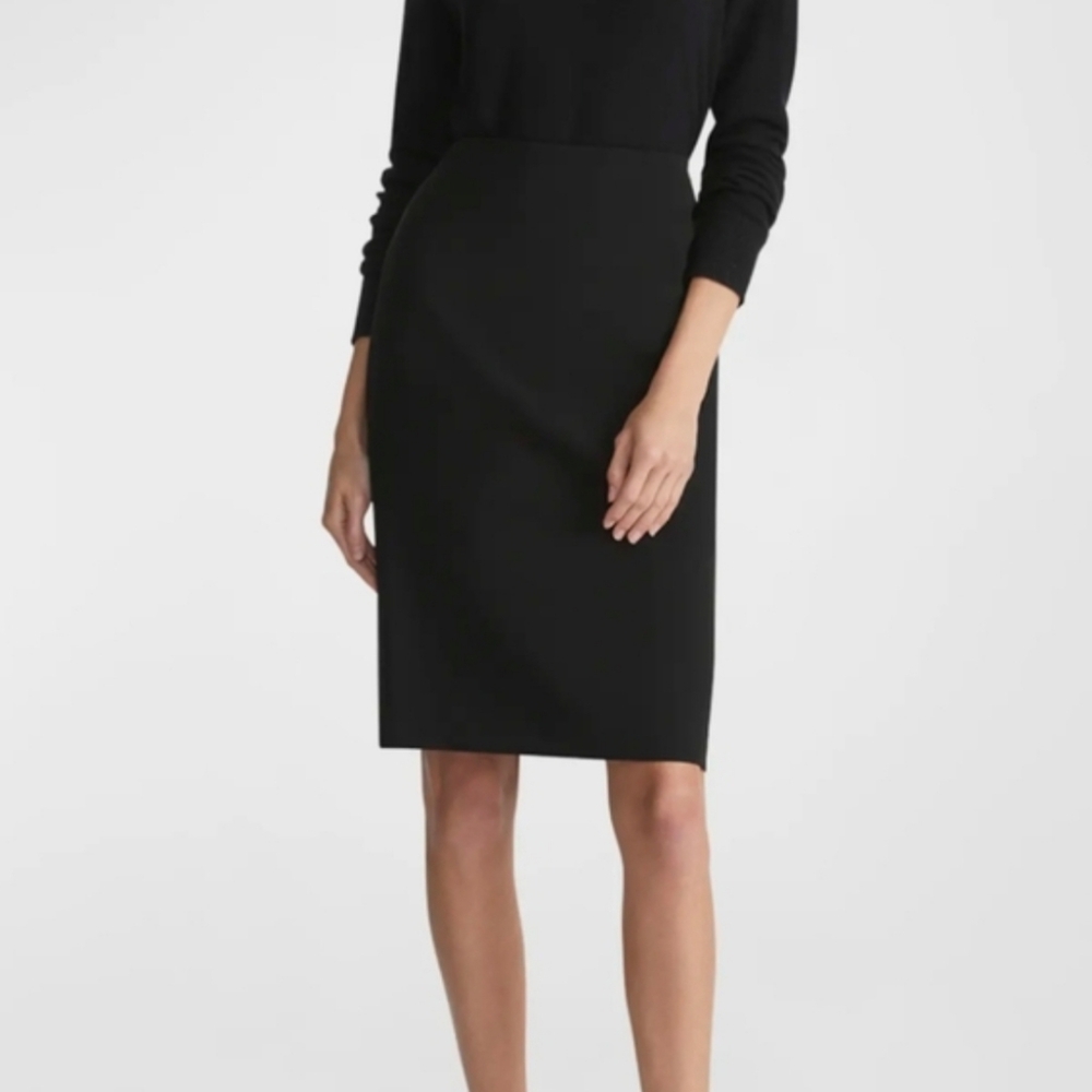 Lafayette 148  Black Women's Wool Skirt